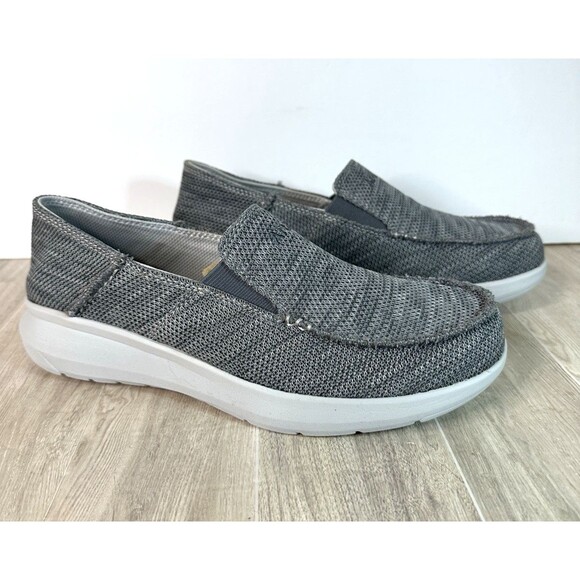 Ariat Shoes Mens size 9.5 D Hilo 360 Heather Gray Charcoal Slip On casual Loafer - Picture 1 of 11